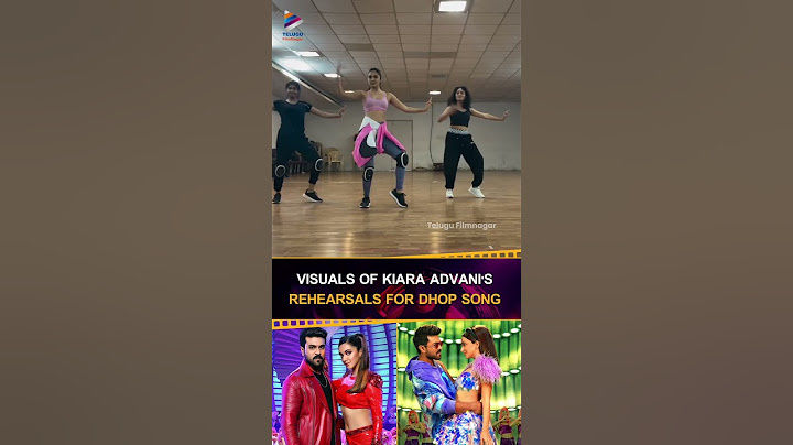 Visuals of #KiaraAdvani's Rehearsals for #Dhop Song 💃🏻❤️‍🔥 | #GameChanger | #RamCharan | #Shorts