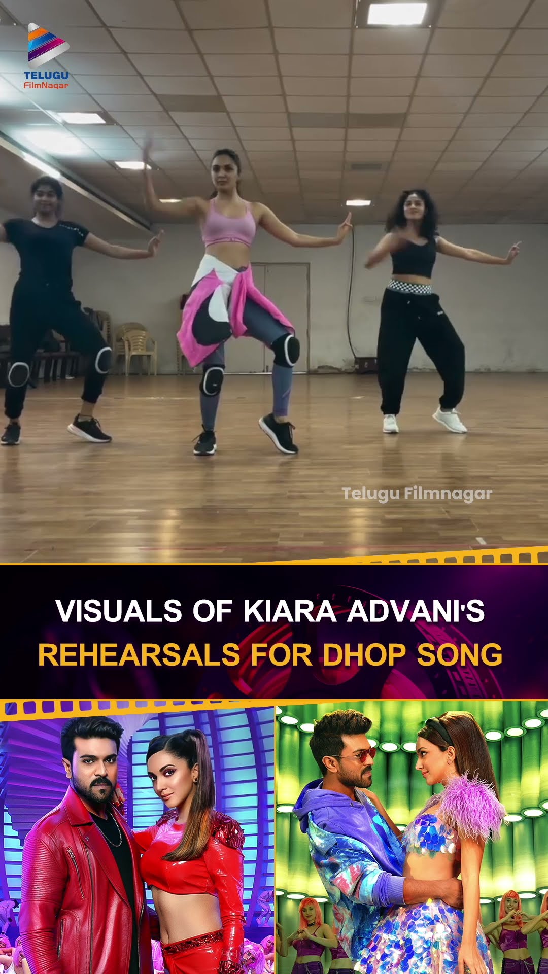Visuals of #KiaraAdvani's Rehearsals for #Dhop Song ??❤️‍? | #GameChanger | #RamCharan | #Shorts
