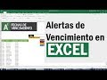 Alerta de fechas de vencimiento automáticas en Excel