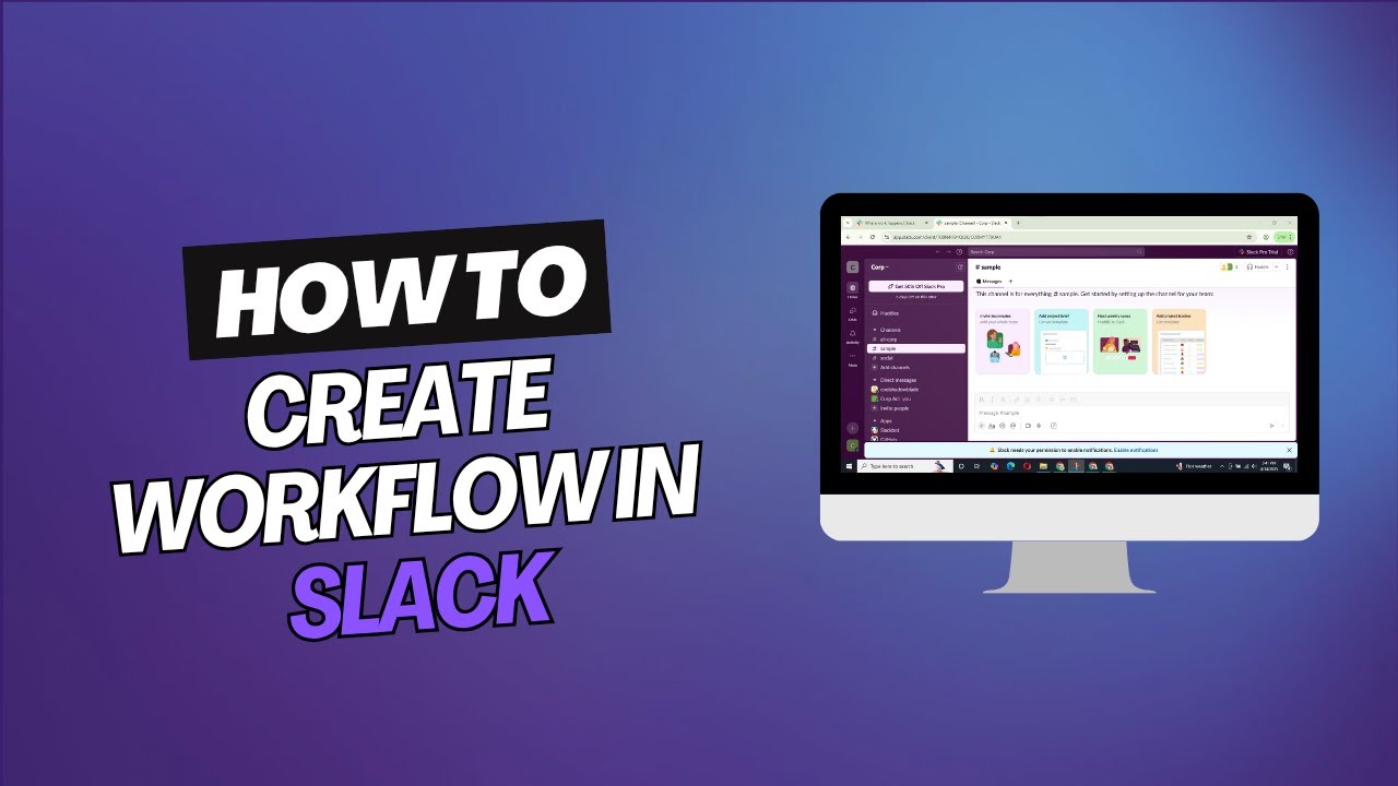 HOW TO CREATE A WORKFLOW IN SLACK (FULL GUIDE 2025) - YouTube
