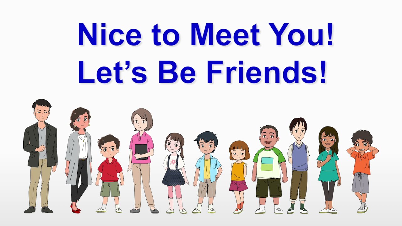 はじめまして！今日からともだち（英語版）」Nice to Meet You! Let's