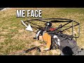 I did a faceplant on takeoff with electric paramotor