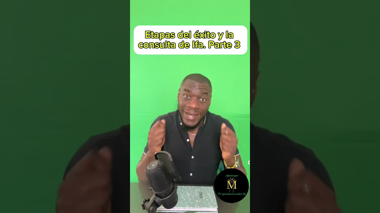 Etapas del éxito y la consulta de Ifa.