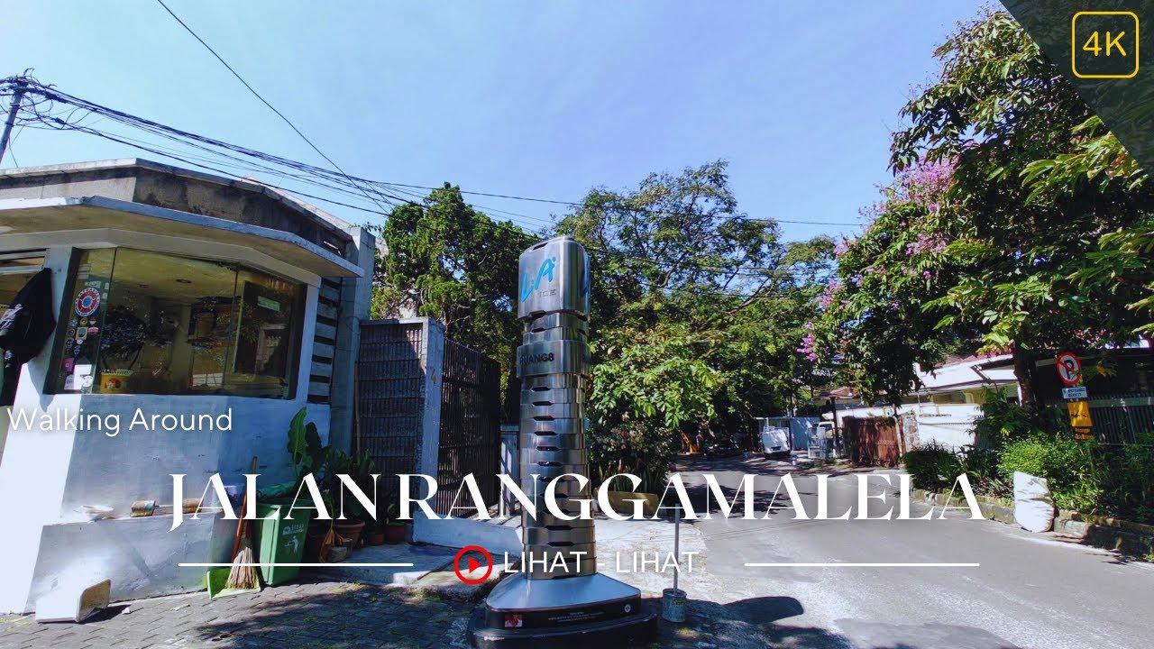 Walking Around Jalan Ranggamalela to Taman Radio Bandung | Real Life | LIHAT-LIHAT 4K