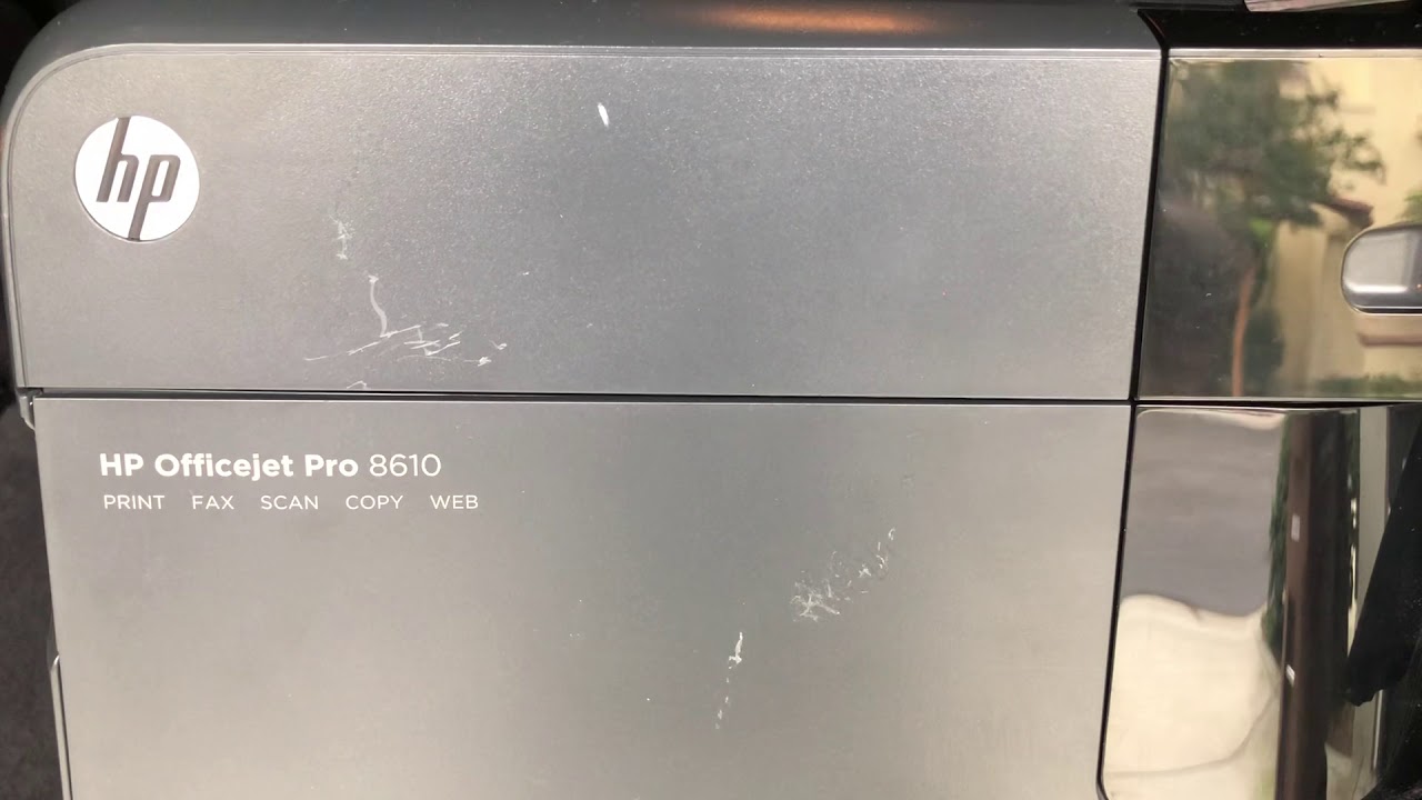 HP OfficeJet Pro 8610 How to fix the printhead YouTube