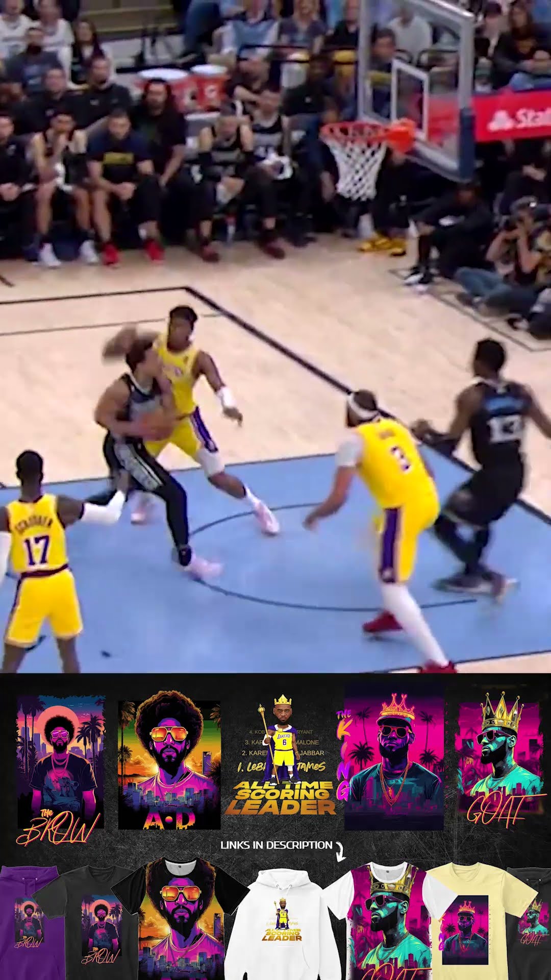 AD x LeBron Had a CRAZY Block Party vs The Grizzlies ? #shorts #nba #lakers
