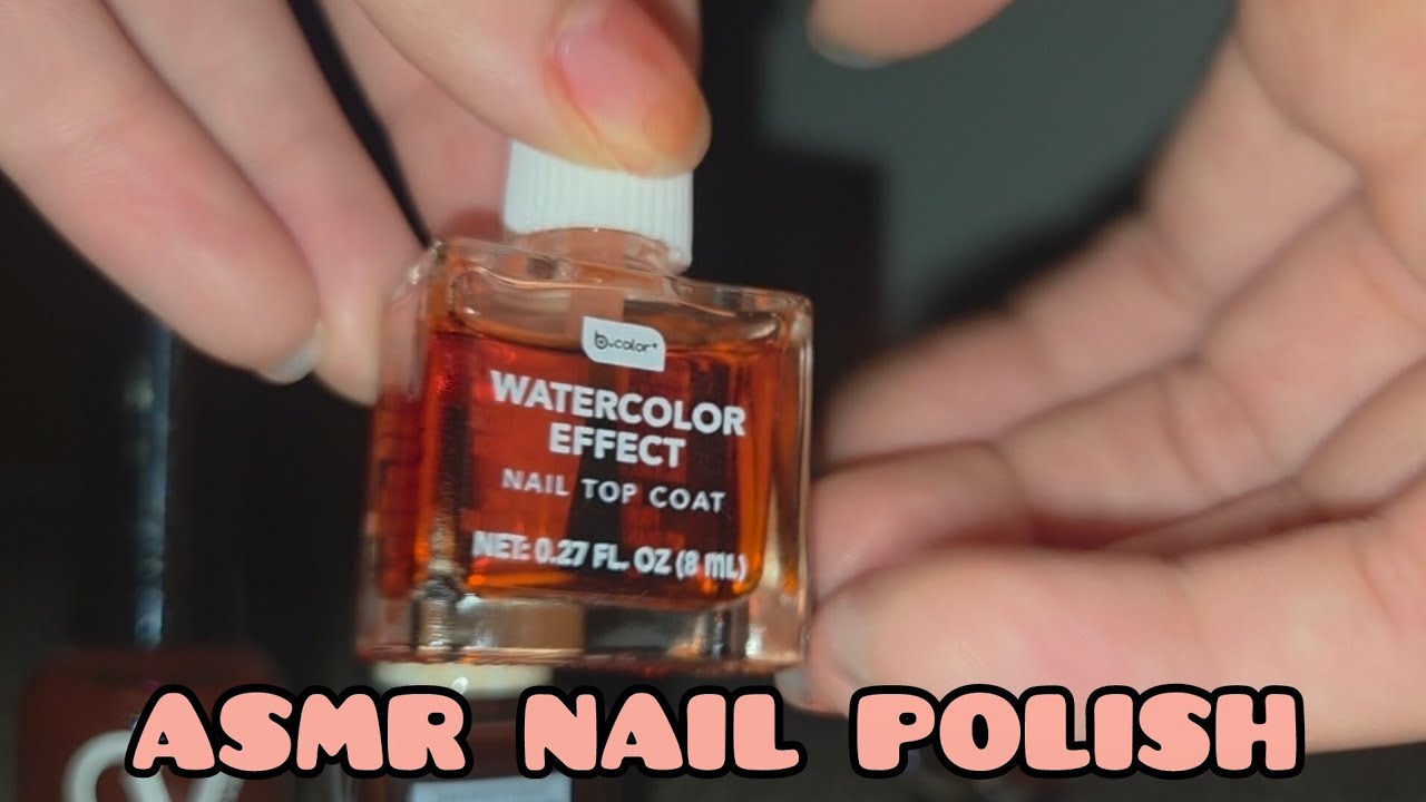 ASMR TAPPING ON NAIL POLISH (CAMERA SOUNDS TOO!) 
