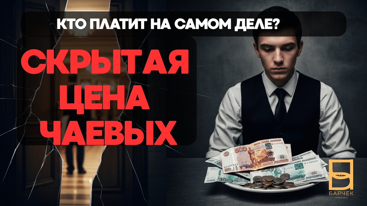 СКРЫТАЯ ЦЕНА ЧАЕВЫХ, КТО ПЛАТИТ ОФИЦИАНТАМ И БАРМЕНАМ НА САМОМ ДЕЛЕ?