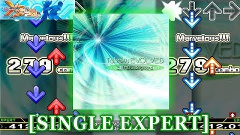 【DDR X3】 tohoku EVOLVED [SINGLE EXPERT] 譜面確認＋クラップ