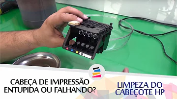 Como fazer limpeza dos bicos da impressora HP?