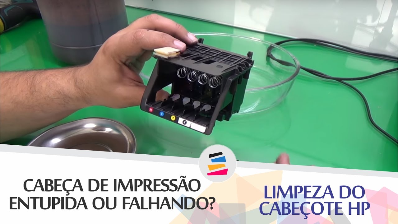 Tutorial - Limpeza de Cabeçote - HP 8100 8600 8610 7110 7612 T120 T520 ...