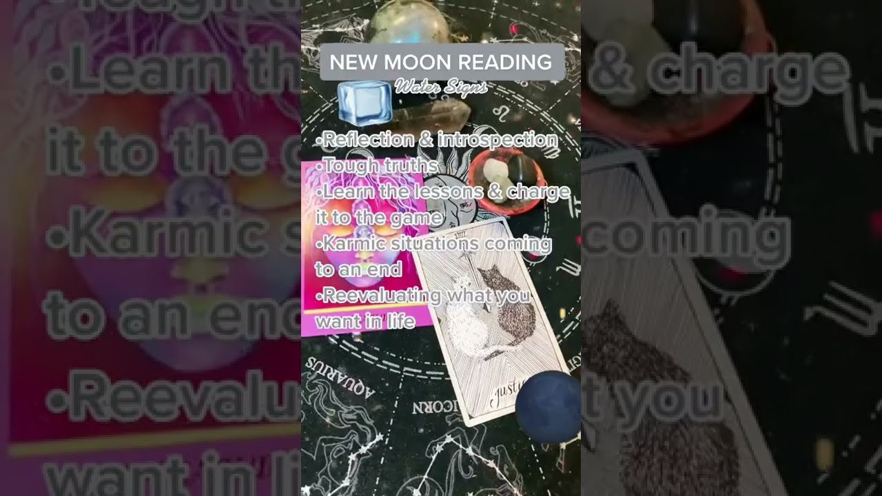 🧊 WATER SIGNS ♋️🌑 CANCER NEW MOON TAROT READING 