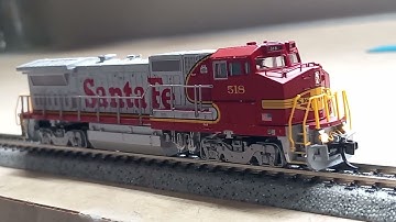 Atlas N Scale GE Dash 8-40BW Santa Fe Pair w/ESU LokSound V5 Micro DCC