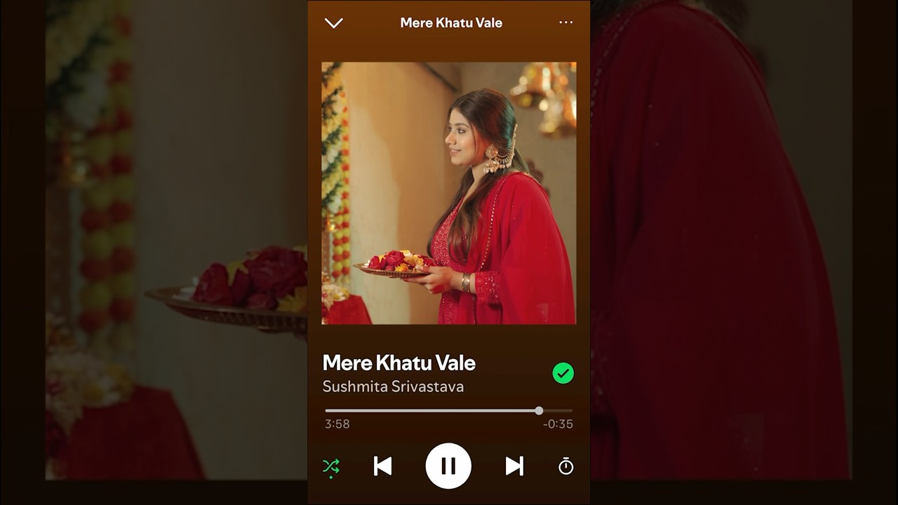 Still from the short clip: Khatu Shyam Bhajan 🙏 | Sushmita Srivastava #devotional