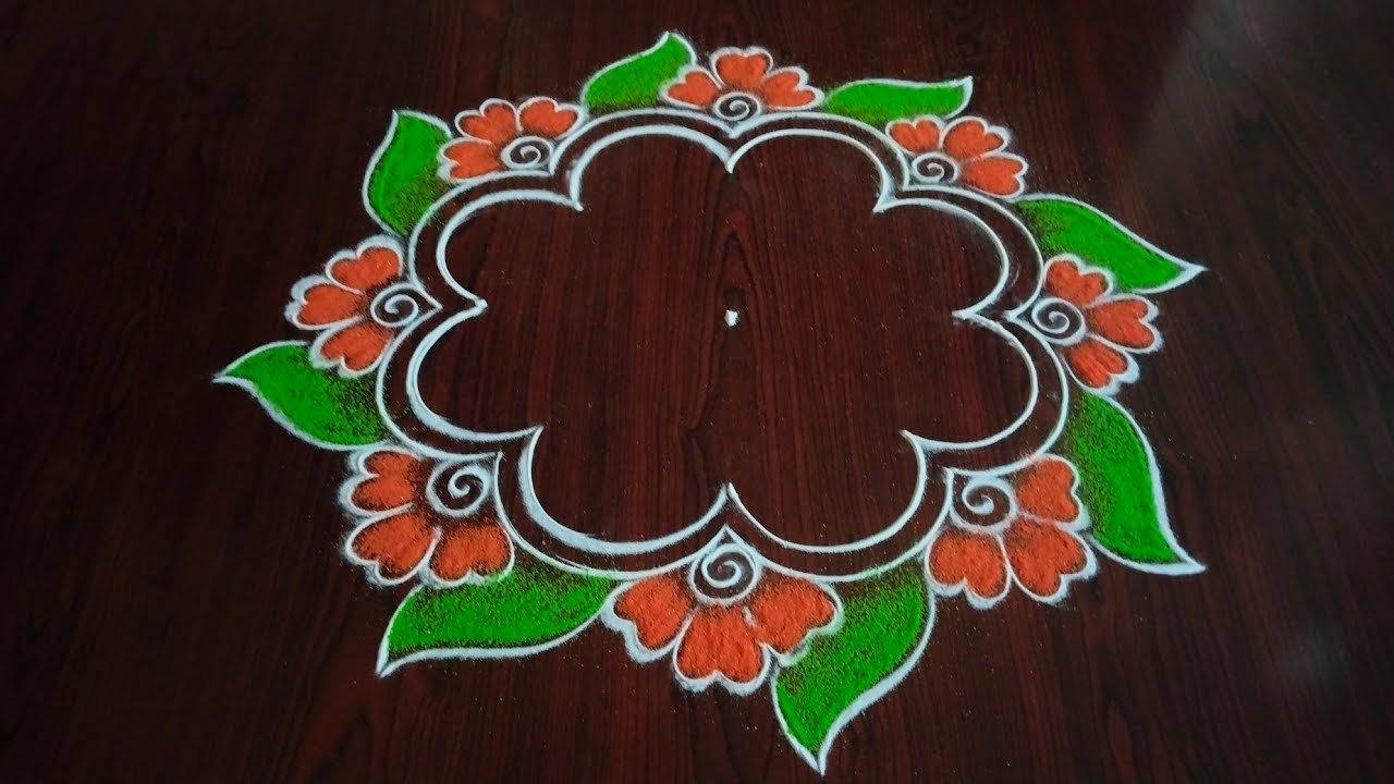 Shivaratri special rangoli design (5×3) dot's...