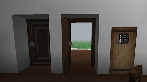 how to make openable door bigger then usual in mini block craft