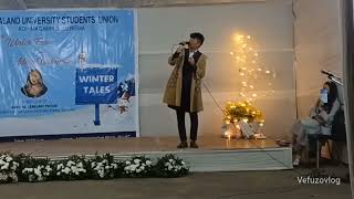 A Chinese comedian Mr Lungo A back in 7th winter fest cum Advent Christmas program NUSU-KC