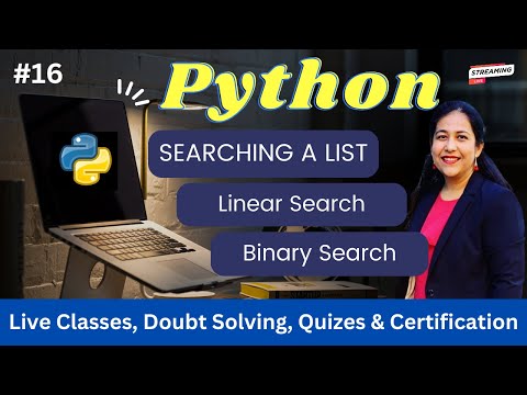 Linear & Binary Search on Lists in Python , #CodingforBegineers, #python #computerscience #coding