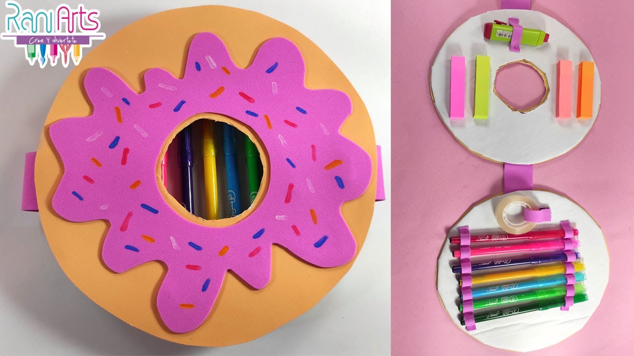 Haz un ORGANIZADOR DONA - DIY - DONUT ORGANIZER - YouTube