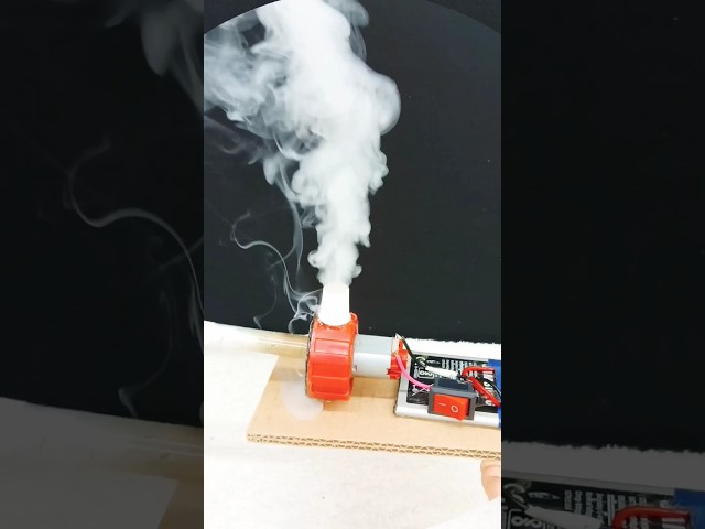 Bhole Baba Dede Smoke Machine || How To Make Smoke Machine Science Project #shorts #viral #trending class=