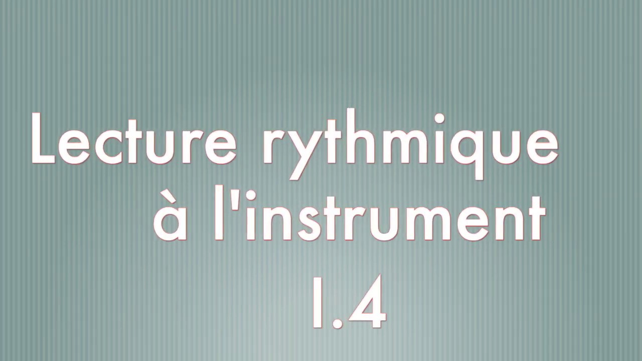 I.4 - rythme préparé