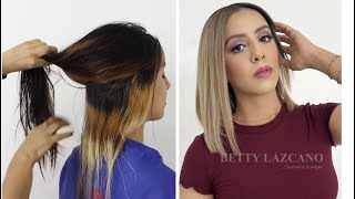 Aprende a corregir el PELO MANCHADO  que se ROMPE por decoloraciones mal hechas | Betty Lazcano.