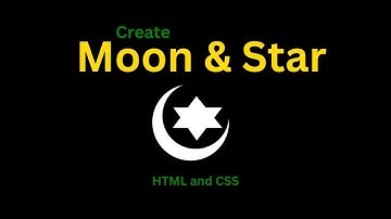 Create moon and star with HTML and CSS | So Simple way