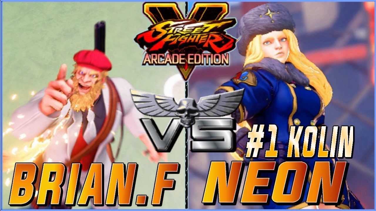 SFV AE 💥  BRIAN.F (G) VS. NEONV (#1 Kolin)  FIRST OF 5  🔥 NRSFV