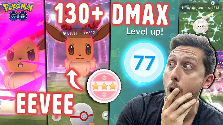 I Battled OVER 130 *Dynamax Eevee* to Hit Level 77 in (Pokemon GO) What Did I Get?