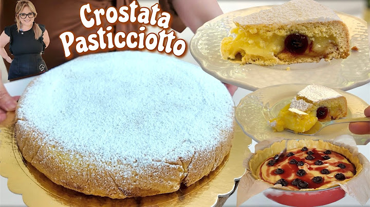 CROSTATA PASTICCIOTTO con CREMA e AMARENE friabile fresca e veloce
