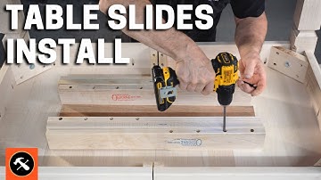 DIY Extension Table | How To Install Table Slides And Locks - Builder