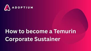 How to become a Temurin corporate sustainer