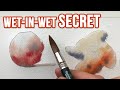 The secret behind wetinwet watercolor technique 