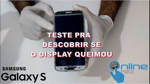 Como saber se queimou display?