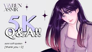 Your Girl Answers Your Questions :D | 5K Q&A [soft spoken] [not rp] ASMR screenshot 2