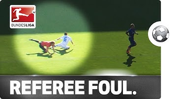 Look Out! Referee Takes Out Player During Game