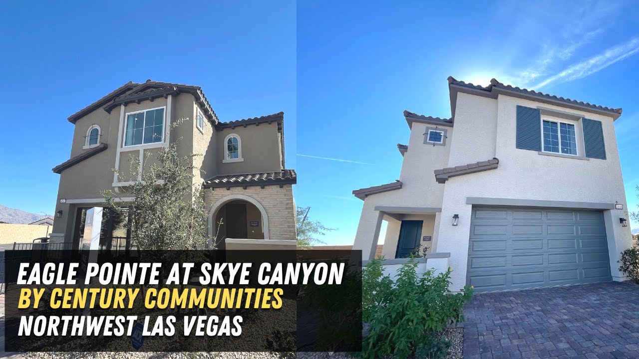 Model 2126 Model 2328 Eaglepointe by Century Communities Brand New Homes Skye Canyon Las Vegas