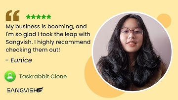 Eunice Experience with Sangvish Taskrabbit Clone | Testimonial Video