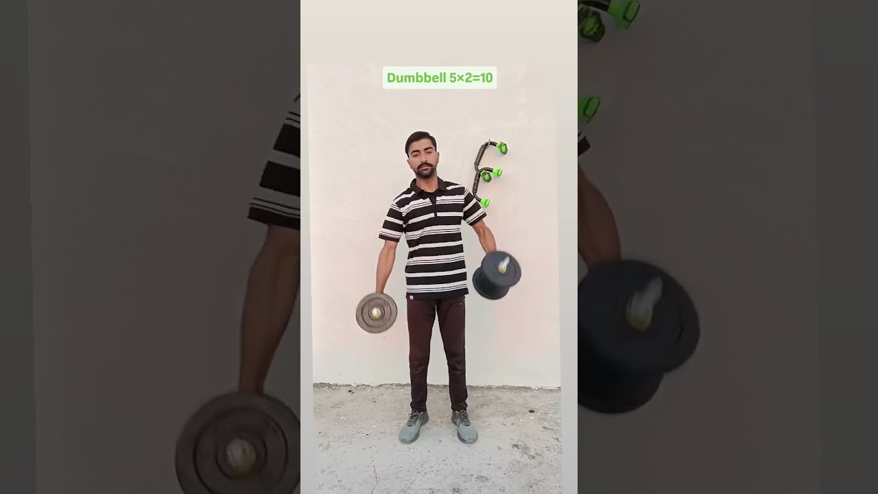 Dumbbell 💯 #fitness #stunt #calisthenics #motivation #gym#yoga#gymnastics #practice #discipline