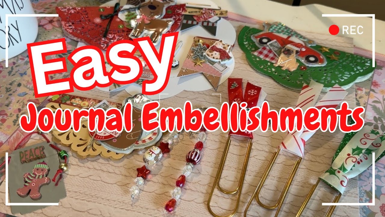 Простые украшения для журнала «Junk Journal» или «Design Daily» на декабрь | Мастер-класс