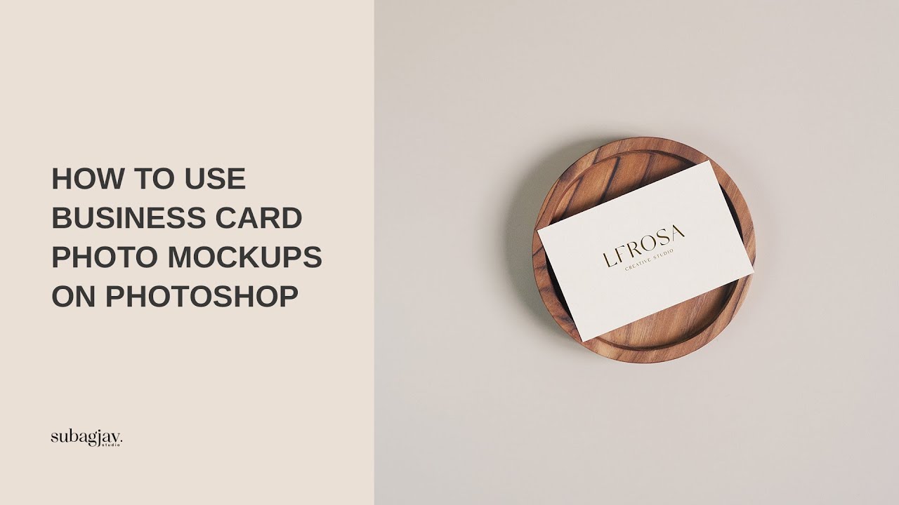 How to use Business Card Photo Mockups on Photoshop
