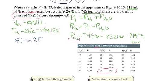 Practice Exercise p 402 Multistep Gas Law Partial Pressure Stoichiometry