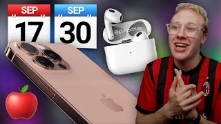 iPhone 13 & AirPods 3 LEAKED Release Dates! Apple Watch Series 7 NEW SIZES!