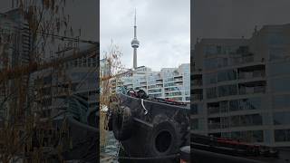 at the harbour.. #harbourfront #firerescue #boat #cntower #toronto