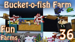 Minecraft Bucket-o-fish farm [Fun Farms 36]