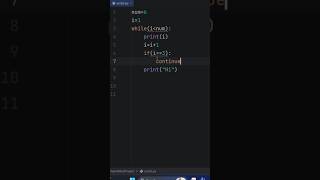 skip anything in loop! use continue statement #coding #python