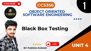 4.1 Black Box Testing | OOSE | CCS356 | Anna university R2021 in Tamil