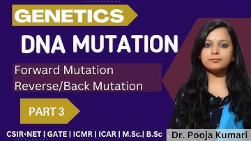 Forward Mutation and Reverse Mutation | DNA Mutation | Genetics | Dr. Pooja K.