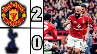 Manchester United Vs Tottenham 20  All Goals  Highlights  Mu  Man Utd Premier League 202526