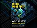 ⚡ Out of GPIO Pins? Expand Your MCU with MCP23017! 🔌 #shorts
